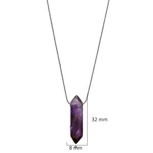 Amatista piedra Natural Unisex COLLAR COLGANTE turco venta al por mayor joyería de plata esterlina para mujeres - Product Image 2