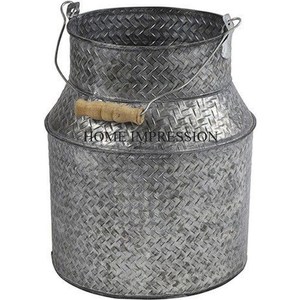 New Design Metal Galvanized Flower Pots And <b>Planter</b> Large Size Set Of 3 Handmade Tabletop And Floor Decoration <b>Planter</b> Supplies - Product Image 6