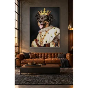 Impression sur toile Fida Golden Crown King Dog - Product Image 3