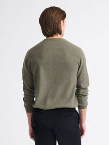 Pull en laine personnalisé OEM pour homme, tricoté, col rond, décontracté, avec logo frontal, séchage rapide - Product Image 3