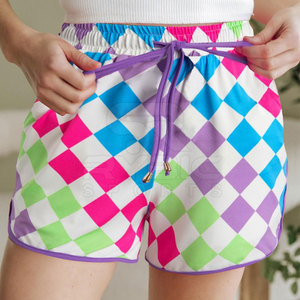 Custom Design Vibrant Color Women Printing Shorts Women <b>Hip</b> Hop Urban Street Fashion Sweat Shorts Summer Collection - Product Image 4