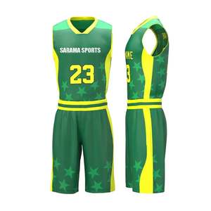 Ensemble de maillots de basket-ball d'entraînement uniforme de basket-ball sublimé en polyester broderie de nom d'équipe personnalisée - Product Image 3