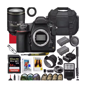 กล้อง DSLR รุ่น D850 FX D7500 คุณภาพสูง พร้อมเลนส์ 24-120 มม. F/4G AF-S ED VR + การ์ด Pro 64GB พร้อมอุปกรณ์เสริมเพิ่มเติม - Product Image 1