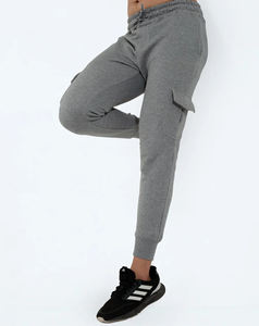 คอลเลคชั่นใหม่2025กางเกงคาร์โก้สีเทาเข้ม5กระเป๋า, กางเกงผ้าฝ้าย100% ปานกลางน้ำหนักเบาเรียบลายพื้นสวมใส่สบาย - Product Image 4