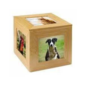 Urnas de cremación de madera hechas a mano de estilo americano de alta calidad para cenizas de gatos y perros, urnas funerarias al por mayor para mascotas - Product Image 3