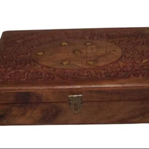 GiriAus Small Velvet Wooden Box Hot Selling Gifts & Crafts Wooden Boxes <b>Wall</b> <b>Signs</b> Made In India - Product Image 1