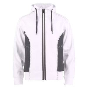 Sweats à capuche en coton avec fermeture éclair design personnalisé pour hommes 100% coton de haute qualité et léger pour la saison d'automne avec broderie - Product Image 1