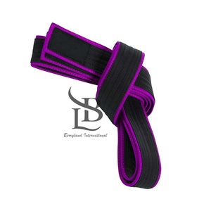 Ceintures de karaté d'arts martiaux professionnels de haute qualité couleur unie avec une bonne vente ceintures de karaté Bjj matériel de coton Durable - Product Image 6
