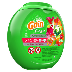 Paquetes de Detergente para Ropa Gain Flings Ultra Oxi, Aroma Waterfall Delight, 112 Unidades - Product Image 5