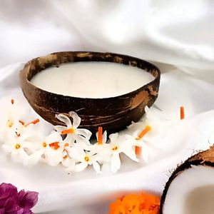 Bougies en coquille de noix de coco brillantes écologiques 2025 les plus vendues à la main pour une décoration élégante et des cadeaux de Noël de qualité supérieure - Product Image 3