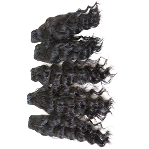 วิกผมมนุษย์แบบเปียกและเป็นลอนสำหรับต่อผมมนุษย์เป็น100% สองชั้น - Product Image 5