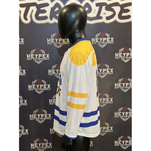 Maillot de hockey sur glace personnalisé imprimé numériquement, maille respirante, vêtements d'équipe pour adultes, haute qualité, 100% polyester, séchage rapide, antibactérien - Product Image 4