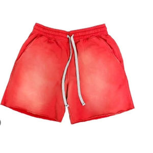 Wholesale Price Heavyweight 100% Cotton Solid Gym <b>Shorts</b> <b>Sports</b> Fleece Worsted Elastic Waist Breathable Eco-Friendly Sweat <b>Short</b> - Product Image 6