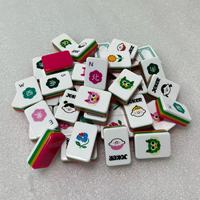 Vente en gros Ensemble de Mahjong de luxe Ensemble de jeu de Mahjong en acrylique Tuiles de Mahjong vierges personnalisées américaines Malaisie japonaises