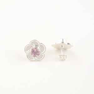Boucles d'oreilles clous en Morganite plaqué or, certifiées IGI, en argent sterling, faites à la main, pierre de naissance de juin, bijoux élégants, cadeau pour femme - Product Image 4