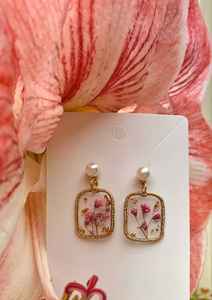 Boucles d'oreilles en laiton fleur d'oranger et fleur de sureau Art déco Design bijoux de mariage cadeaux pour femmes - Product Image 5