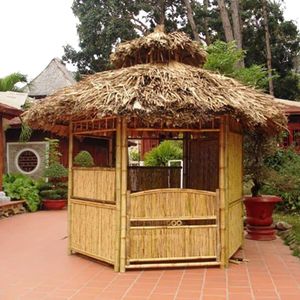 Casas de techo de paja y bambú baratas al por mayor para restaurantes de playa - Product Image 1