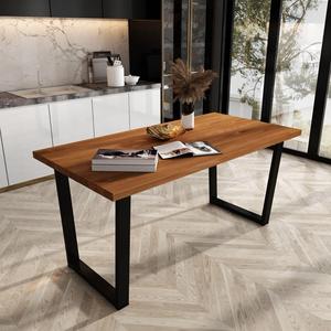 CPT7217-120 tavolo da pranzo lgın tinta unita Teak 120x70