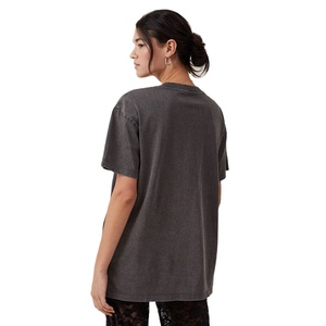 Camisetas de Mujer de Manga Corta, Corte Regular, Tallas Grandes, Lavado Ácido, Diseño Nuevo, Personalizables, Estilo Urbano, Largas - Product Image 5