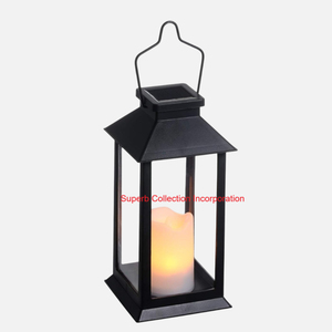 Portavelas de farol de Metal de estilo Vintage para decoración del hogar y eventos Acabado verde azulado antiguo Mesa y farol colgante Precio más bajo - Product Image 6