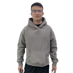 2025 Venta al por mayor personalizado de gran tamaño grueso en blanco peso pesado 400gsm Sudadera con capucha 100% algodón Tallas grandes sudaderas con capucha y sudaderas para hombres - Product Image 6