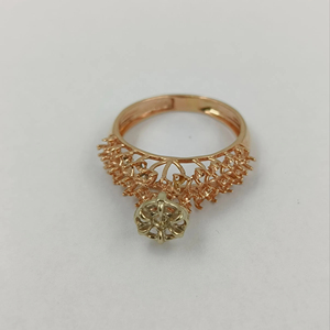Nouveau design de luxe en or massif bijoux fins bagues montages ou ghat de montage pour femmes bague en or avec diamant véritable - Product Image 1