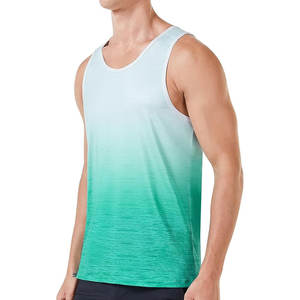 เสื้อออกกำลังกายแบบลำลองของผู้ชายเสื้อแขนกุดพิมพ์ลายซับลิเมชัน - Product Image 2