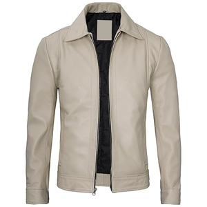 Veste en cuir de qualité supérieure, service OEM, prix abordable, meilleur matériau de qualité, vestes en cuir pour hommes - Product Image 3