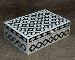 Boîte à bijoux à incrustation d'os indien pour dame, boîte à bijoux de mode avec la meilleure qualité et le prix au prix de gros - Product Image 4