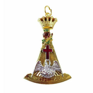 Masonic Regalia ROSE CROIX 18TH GRADO COLLAR BORDADO COLLAR JOYA GUANTE - Product Image 1