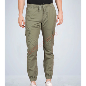 Pantalón de chándal moderno para hombre con cintura ajustable con cordón y puños acanalados, ideal para gimnasio informal y actividades al aire libre - Product Image 4