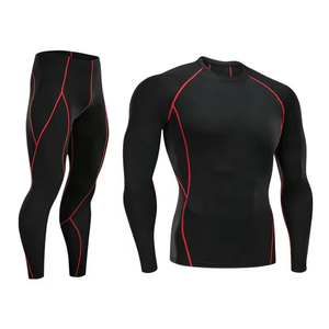 Vêtements de sport personnalisés Rash Guard Fitness wear Men Compression Suit Rashguard Suit Compression BJJ suits - Product Image 2