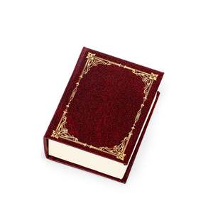 Jeulia Gothic Vintage Red Flip-Top Book-Shaped <b>Ring</b> <b>Box</b> - Product Image 2