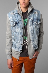 Chaleco vaquero desgastado de estilo Vintage informal para hombre, técnica de lavado fresco sin esfuerzo para Otoño Invierno verano - Product Image 5