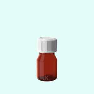 Recipiente de jarabe PET de 30ml de alta calidad con tapa resistente a los niños Proveedor de Vietnam Botellas de plástico ámbar cuadradas redondas M0767 - Product Image 1