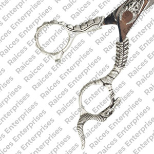 Tijeras profesionales de adelgazamiento de acero inoxidable de la mejor calidad 2025, punta de hoja afilada, mango largo, tamaño y diseño personalizados para corte de pelo - Product Image 6
