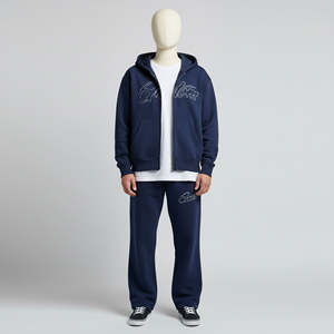 Ensemble sweat-shirt et pantalon de survêtement pour homme, veste de survêtement pour homme, ensemble de mode grande taille, automne-hiver 2025, taille XXS à 9XL - Product Image 2