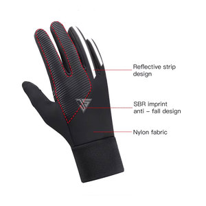 Gant de neige de SKI pour hommes d'hiver à écran tactile, fabriqué à partir de tissu imperméable en polyuréthane/cuir PU antidérapant, doublure intérieure en polaire chaude - Product Image 3