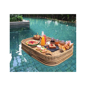 Plateau flottant Offre Spéciale pour rotin de piscine, plateau flottant en rotin, plateau flottant en rotin bali - Product Image 1