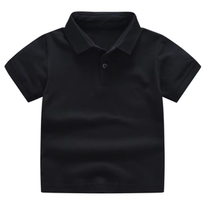 T-shirt polo 100% coton personnalisé t-shirt garçon uniforme scolaire régulier polo uniforme pour enfants à manches courtes - Product Image 2