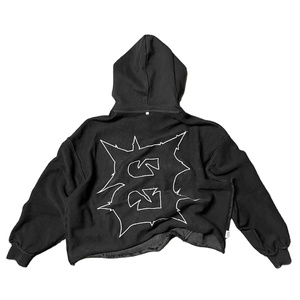 Sudadera con capucha lavada con ácido personalizada para hombre, estampado de algodón de rizo francés y suministro ODM de ajuste de gran tamaño para la temporada de invierno - Product Image 2
