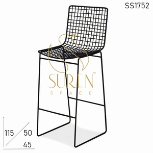 Out Door Chaise en fer pour hôtels et restaurants Chaise élégante en fer fait à la main Designer Indian Restaurant Bar Chaise Indienne - Product Image 2