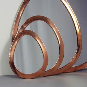 Luxury Antique-finished Brass <b>Mirror</b> Frame <b>Set</b> for Vintage-style Hallway or Entryway Customized Shape & Size - Product Image 1