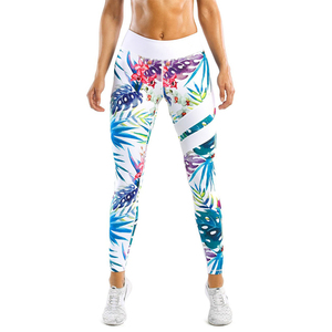 Leggings taille haute pour femmes Type taille moyenne tricoté Push-Up Fitness Gym Sport course Yoga sublimé Leggings de haute qualité - Product Image 1