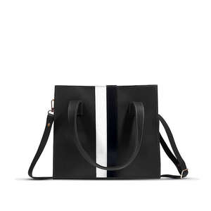 Cuir de qualité supérieure noir femmes Durable en cuir véritable dames sac à main spacieux sac à bandoulière une pochette pratique et un portefeuille élégant - Product Image 3