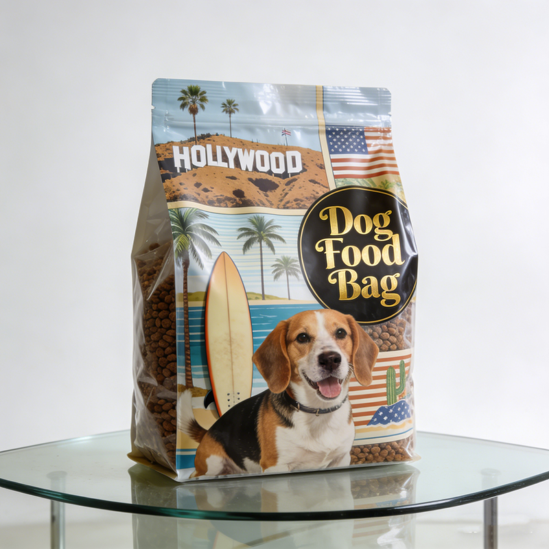 Custom Mopp Printed Pet Food Packaging