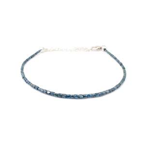 Blue Diamond <b>Bracelet</b> 1.5-2.5 MM Faceted Quartz Beaded <b>Bracelet</b> Bohemia Style <b>Boho</b> Christian Jewelry Gift - Product Image 1