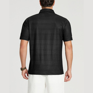 T-shirt polo à manches courtes léger et confortable pour homme, commande en gros imprimée personnalisée pour les affaires et le sport, tissu en toile - Product Image 3