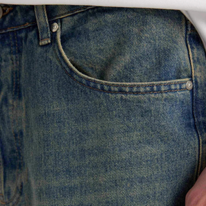 Short en jean pour homme 2025 Jeans baggy de bonne qualité Jeans baggy de couleur personnalisée à bas prix fabriqués en usine - Product Image 5