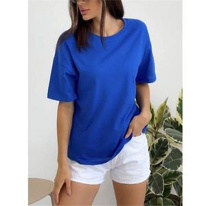 Meilleure qualité été à manches courtes femmes T-shirt personnalisé 100% coton dessin animé imprimé surdimensionné femmes T-shirt de BD - Product Image 2